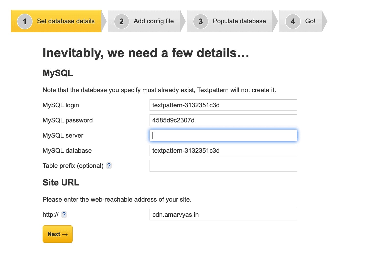Textpattern Install on VPS