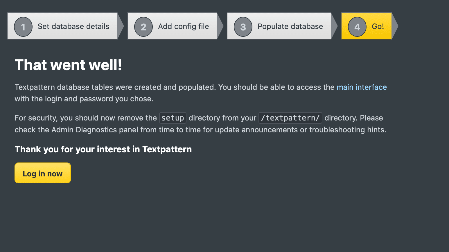 Textpattern Write Panel