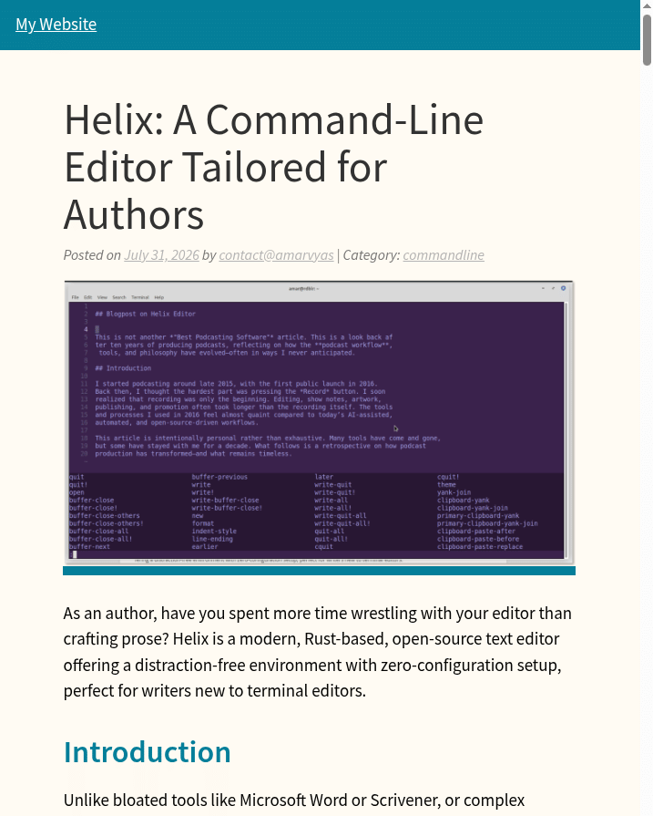 ClassicPress- Custom theme with assitance from AI tools, 2026