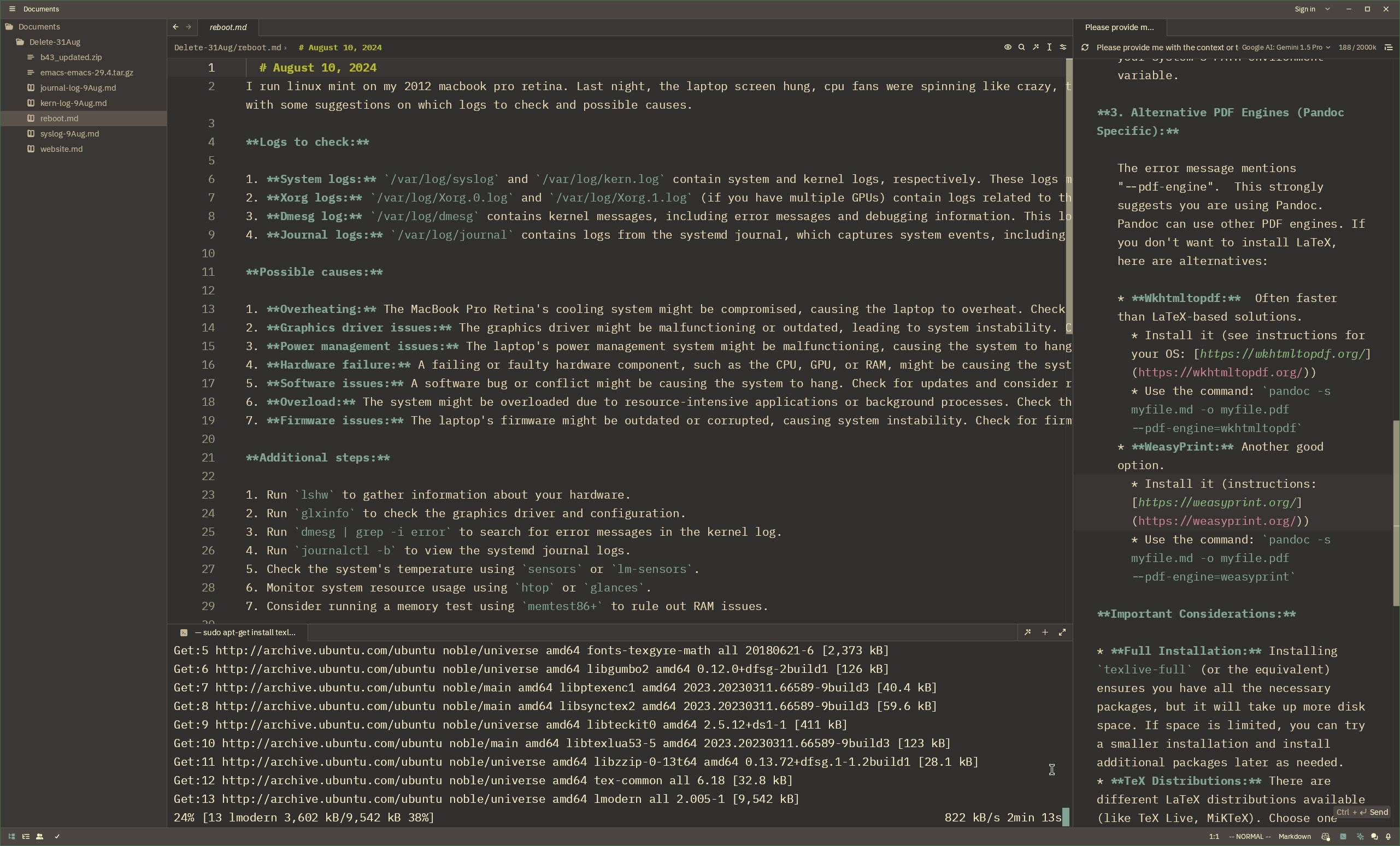 zed Editor on Macbook Pro 2012