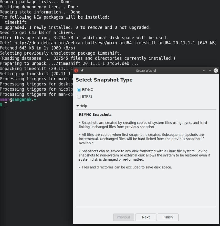 Timeshift Utility on MX Linux for Backup
