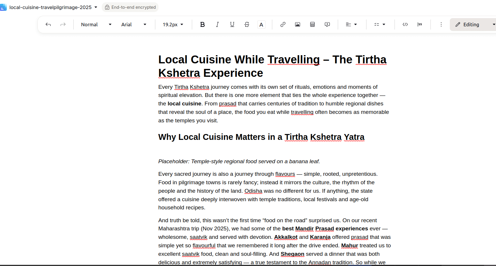 Document Editing Online