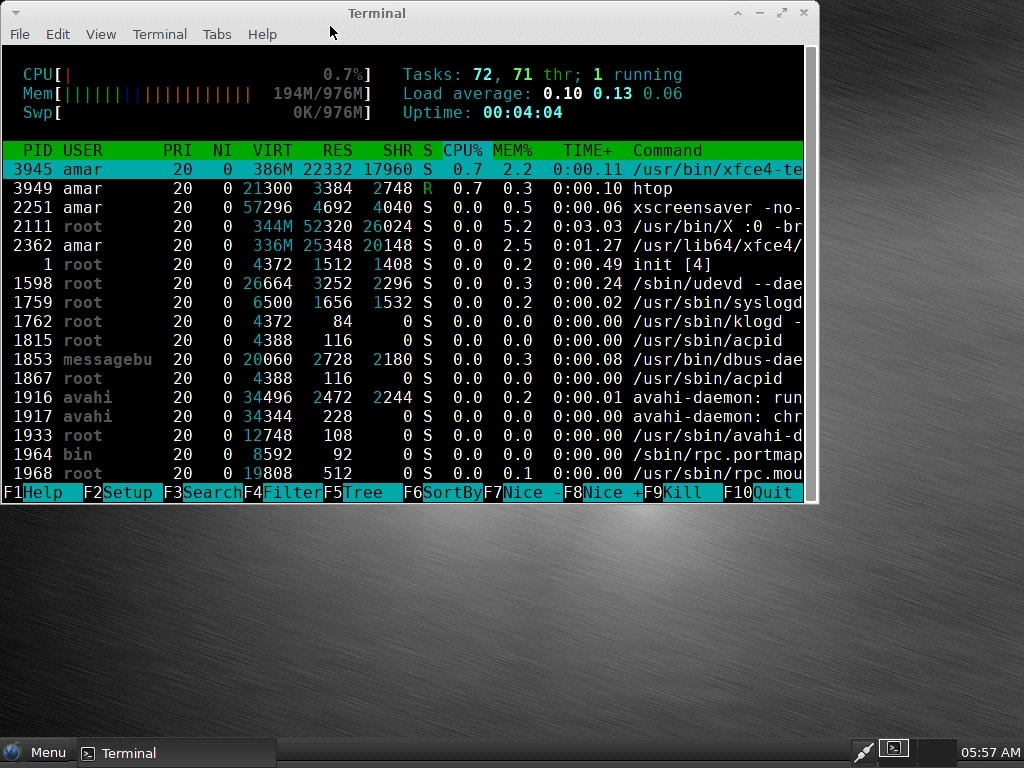 Vector Linux desktop environment screenshot