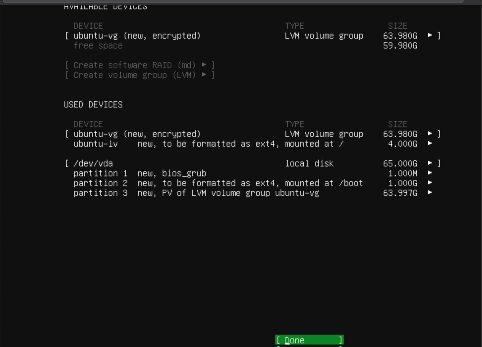 Ubuntu 20.04 installation on a VPS