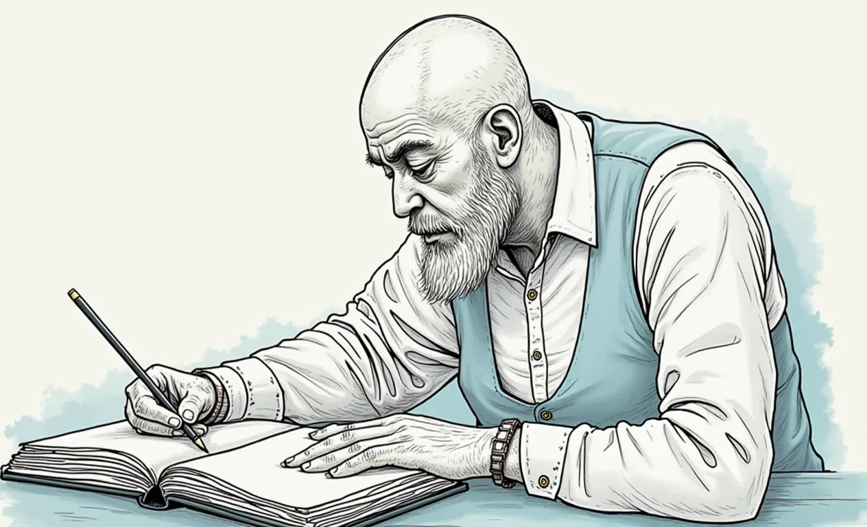 Creative writing process illustration
