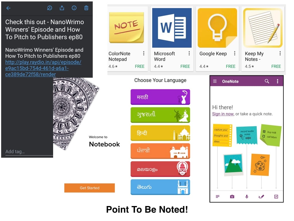 Modern digital writing setup with various tools and applications