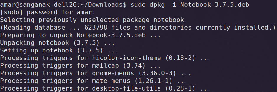 Installing Zoho Notebooks on Debian