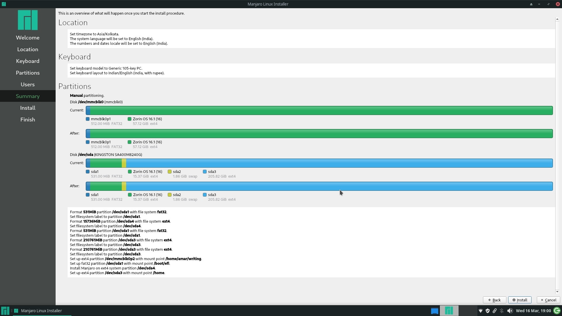 Installing Manjaro on Coconics