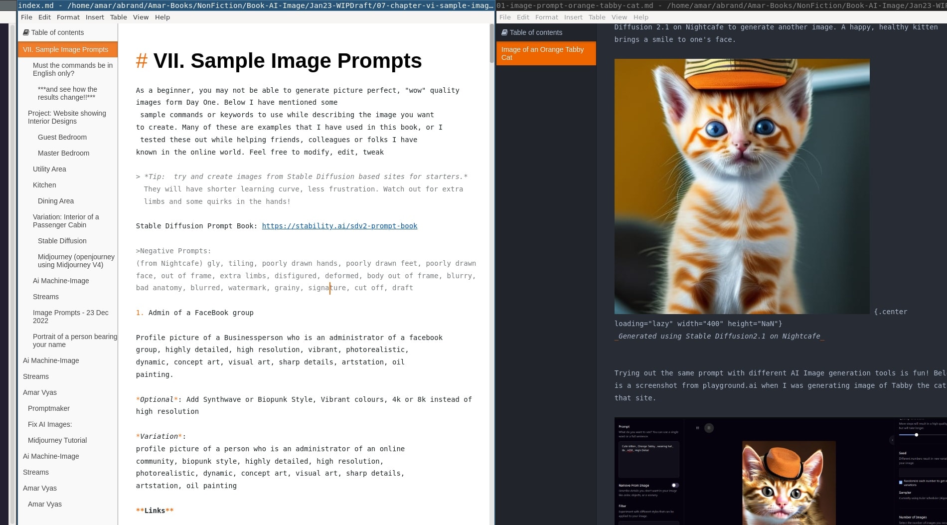 Abricotine Markdown editor in light mode