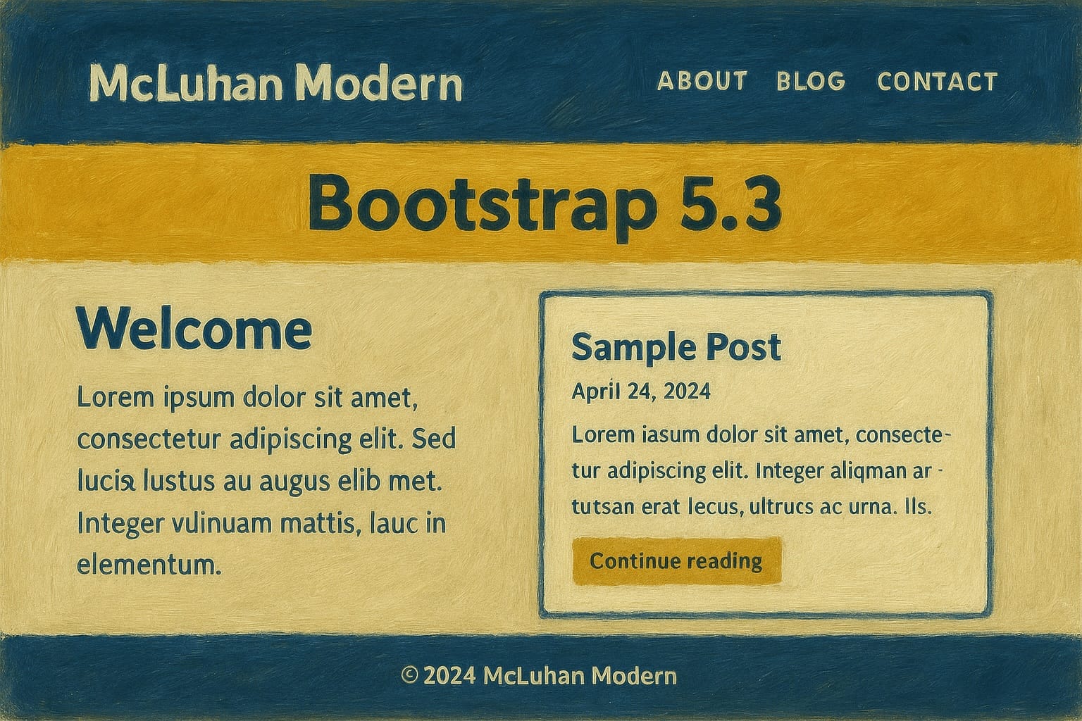 Image: Caddy Server using ClassicPress and McLuhan Theme