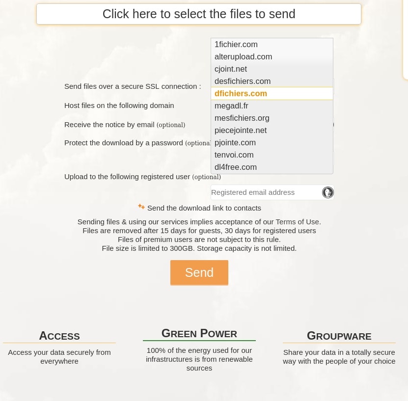 1Fichier Interface