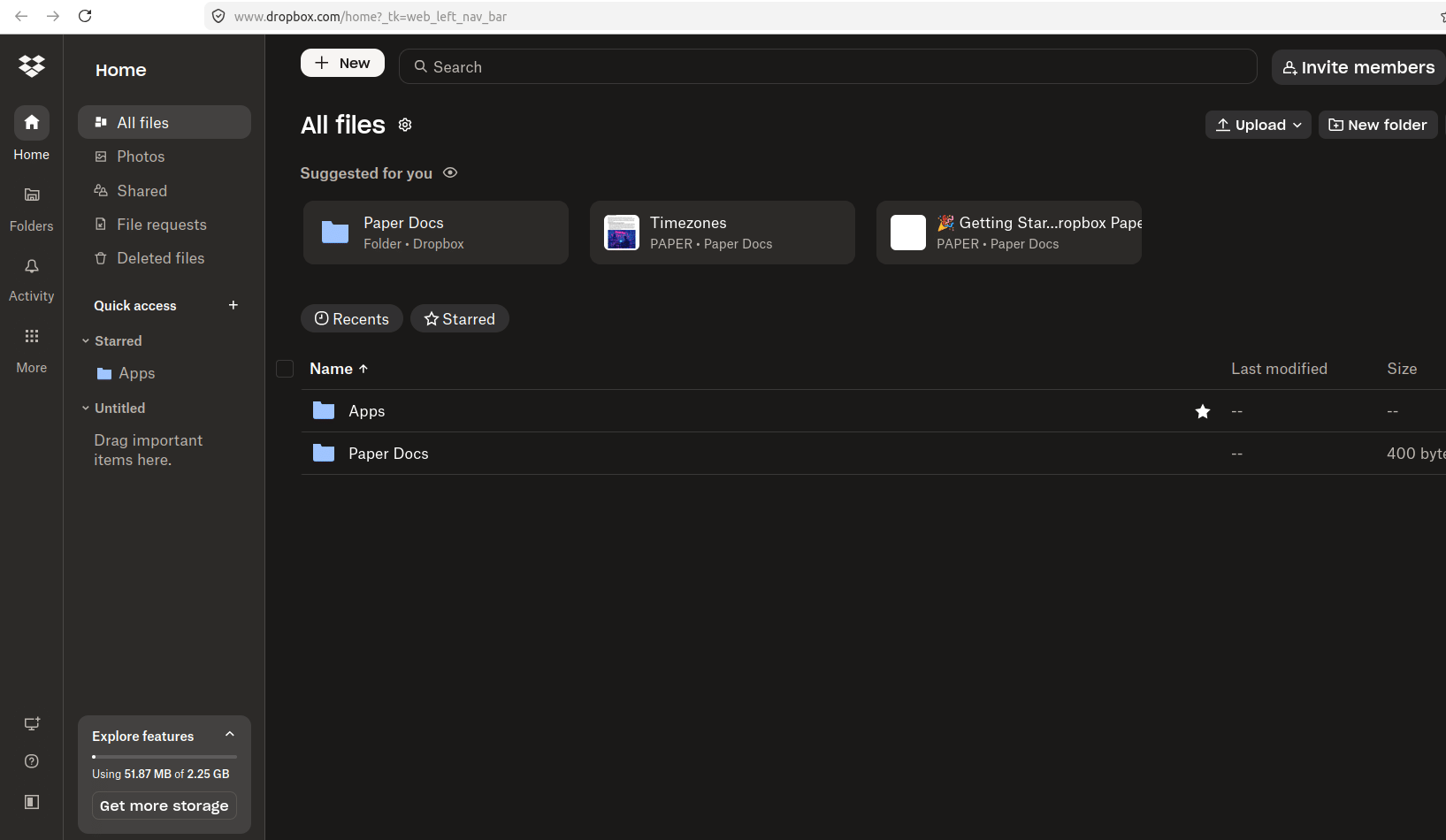 Dropbox Dashboard- July 2026