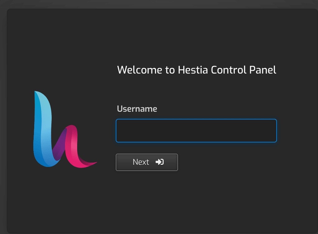 HestiaCP installation step 1