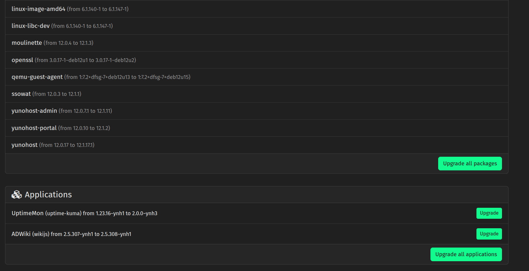 2025 Yunohost applications